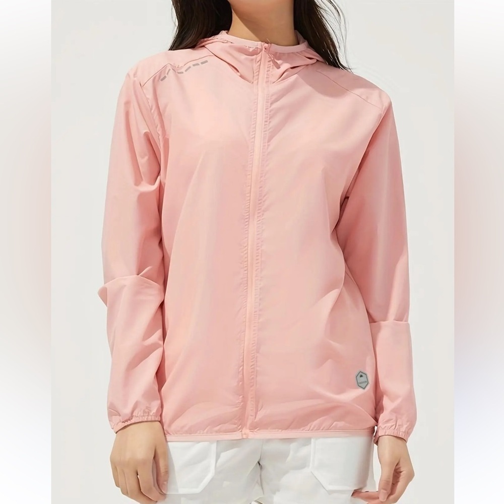 Ultra Lightweight Summer Outdoor Windbreaker Hooded UPF40+ Sun Jacket XL New